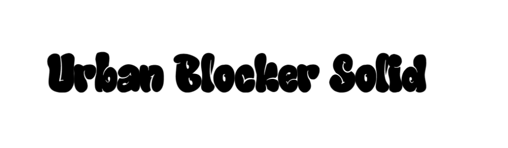 Urban Blocker font download