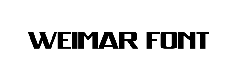 Weimar font free download