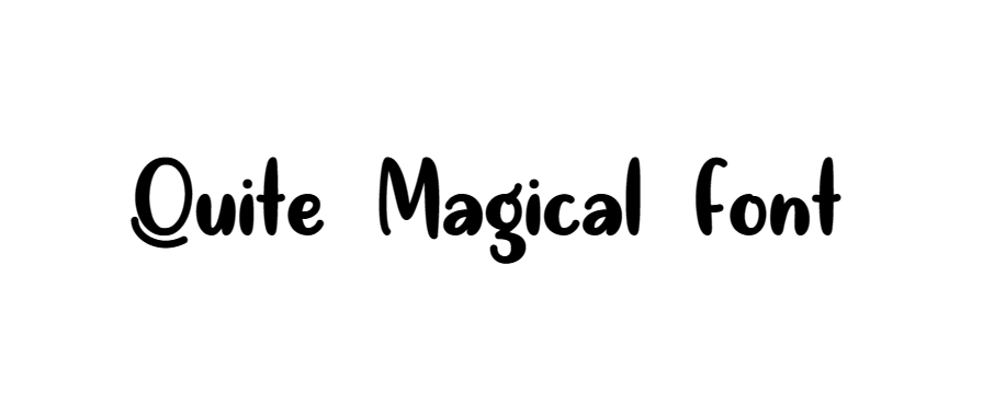 Quite magical font download