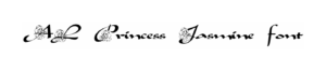 AL Princess Jasmine font download