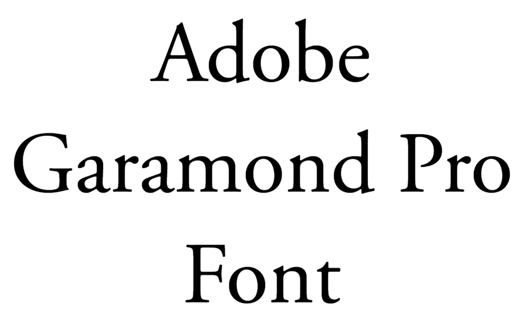 Adobe Garamond Pro Font download