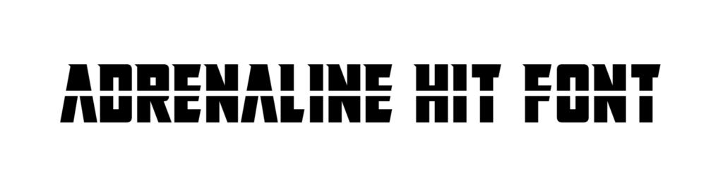 Adrenaline Hit font download