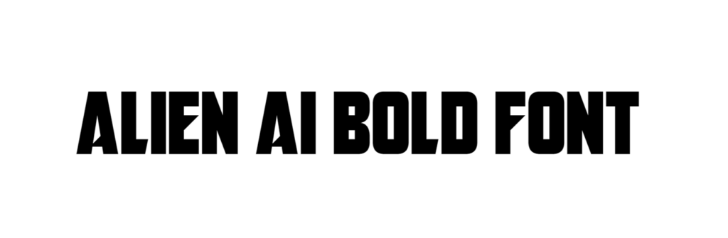 Alien AI bold font download