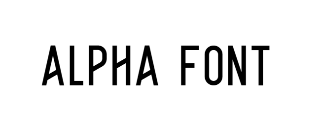 Alpha Font download