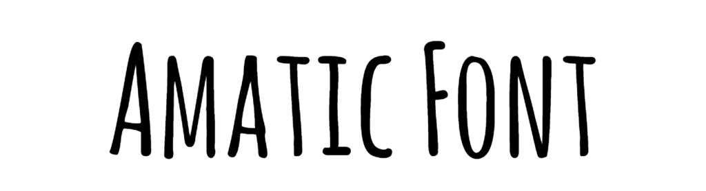 Amatic Font download