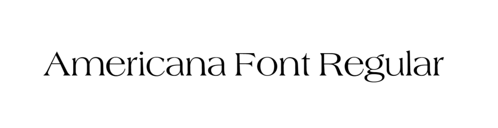 Americana Font Regular download