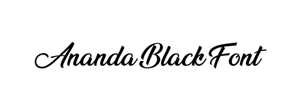 Ananda Black Font download