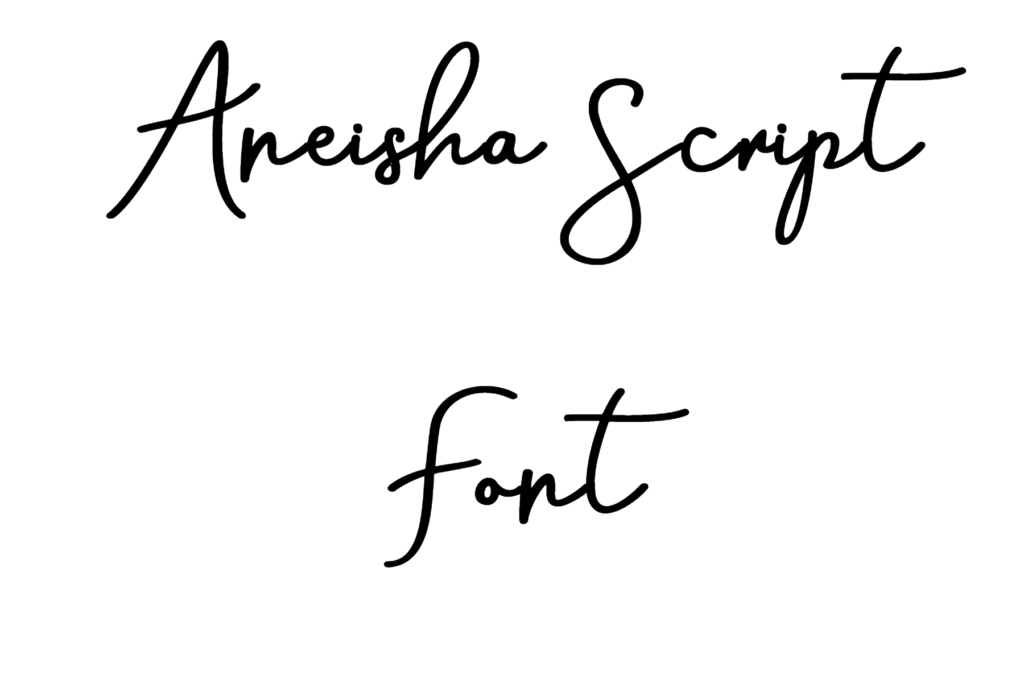 Aneisha Script Font download