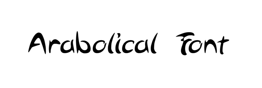 Arabolical Font download