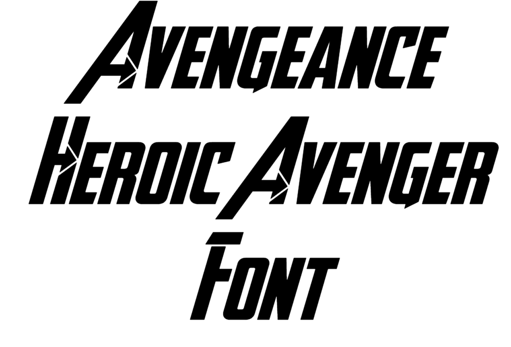 Avengeance Heroic Avenger Font download