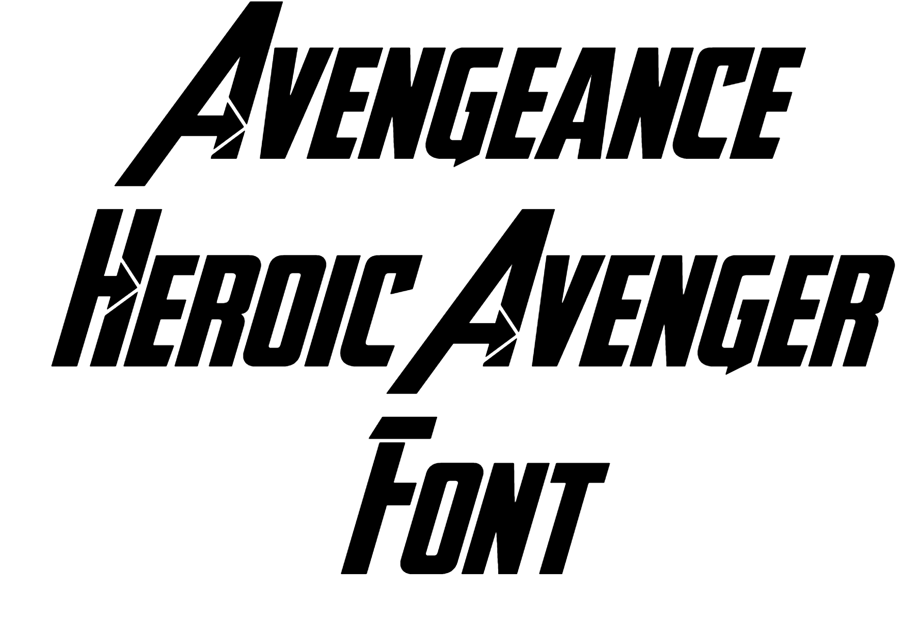 Avengeance Heroic Avenger Font Download