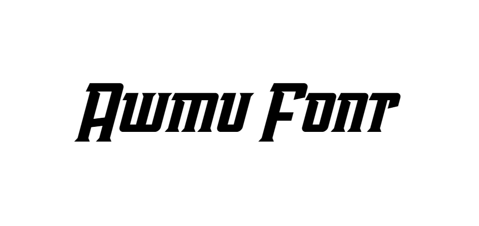 Awmu Font download