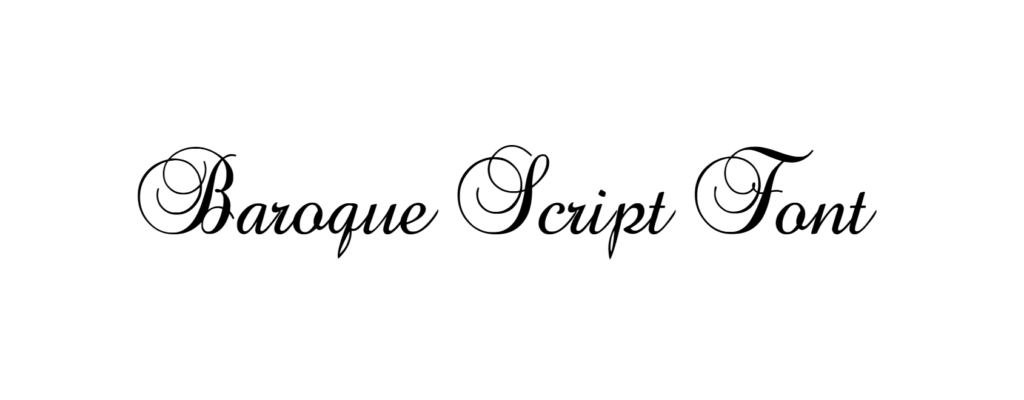 Baroque Script Font download