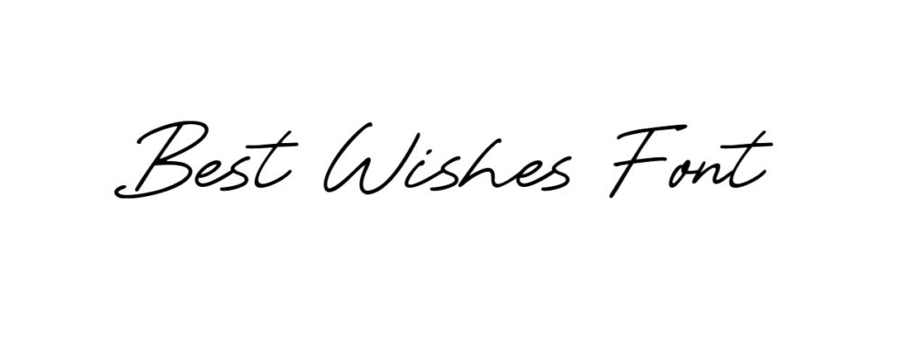 Best Wishes Font download