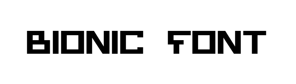 Bionic Font download