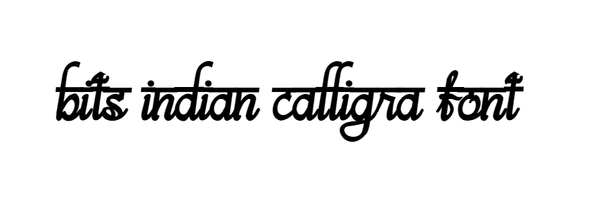 Bits Indian Calligra Font download