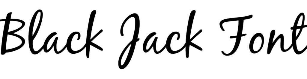 Black Jack Font download