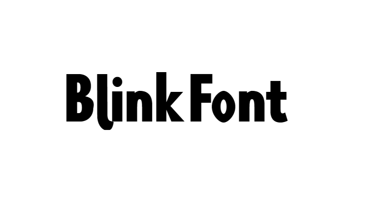 Blink Font free download