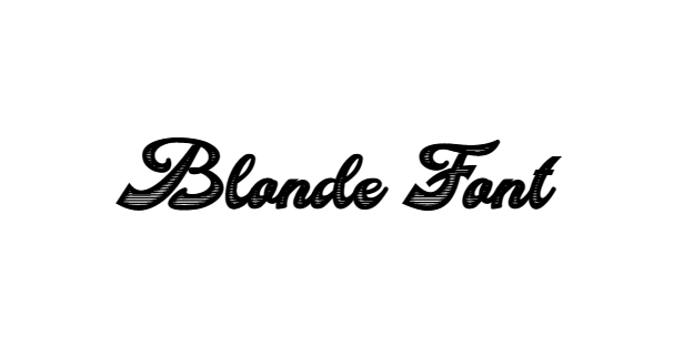Blonde Font download