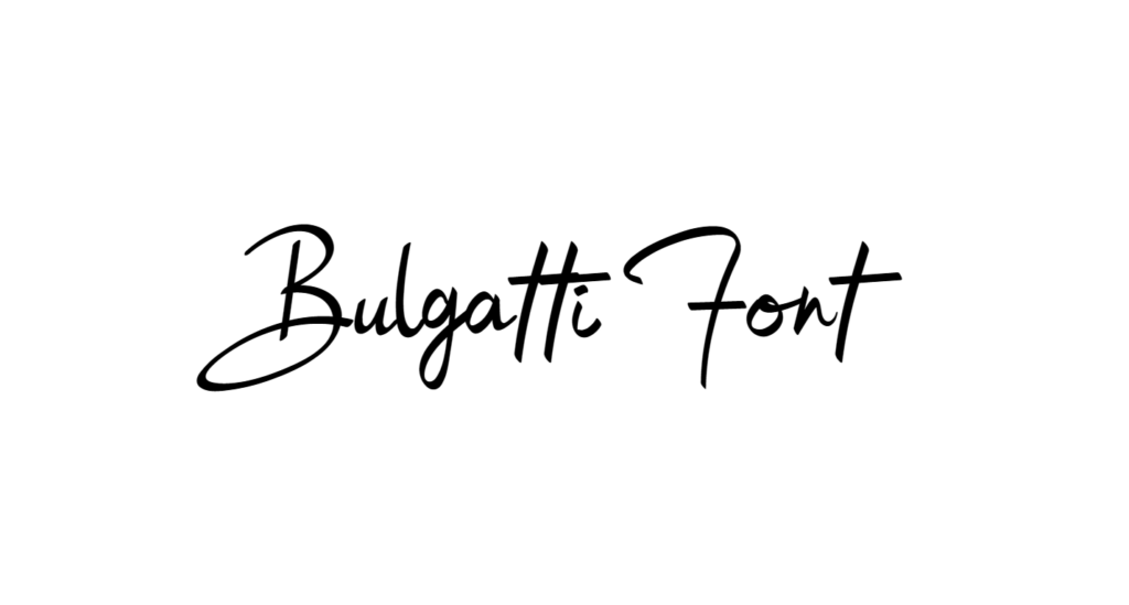 Bulgatti font download