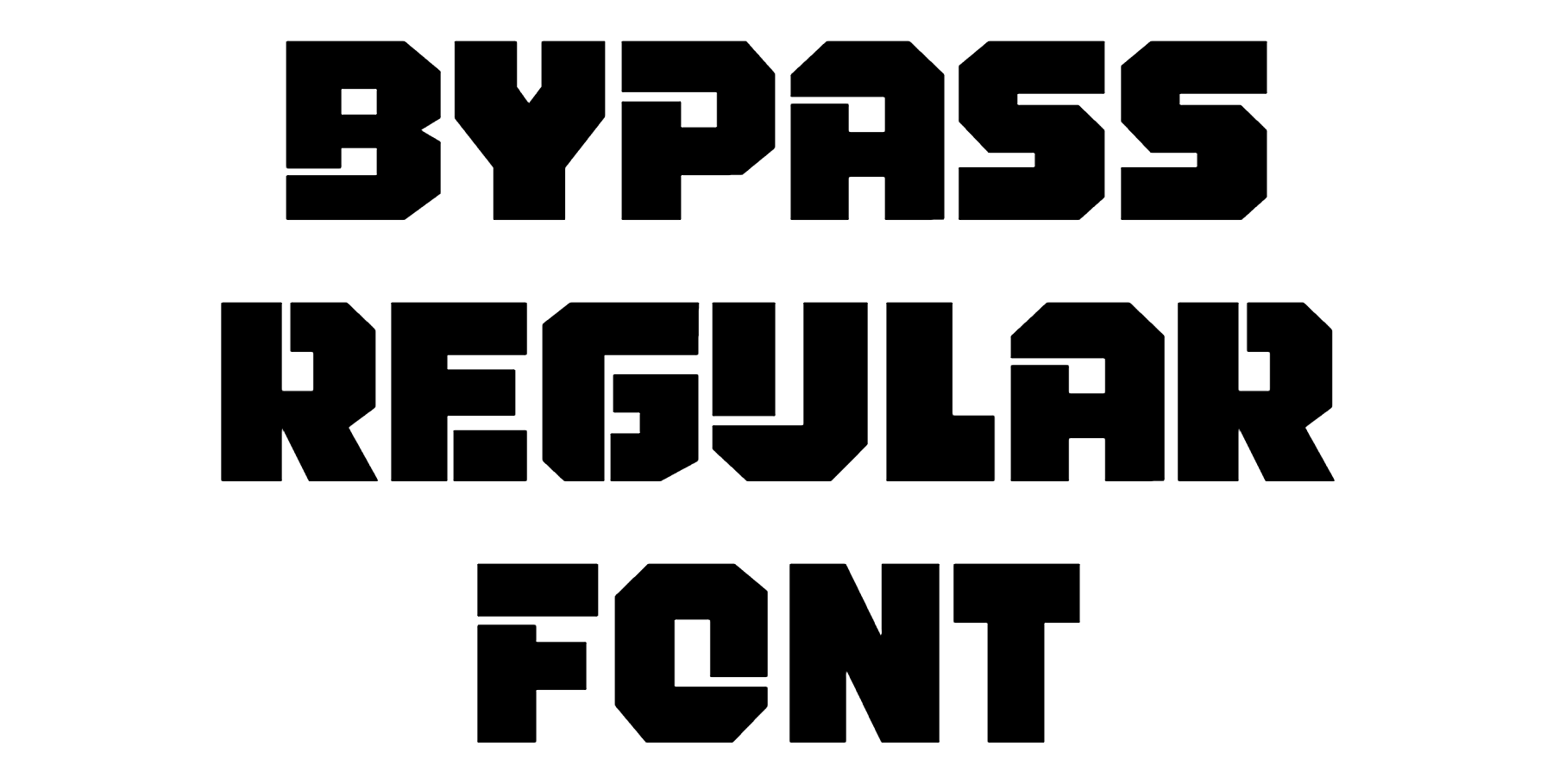 Bypass Regular Font download