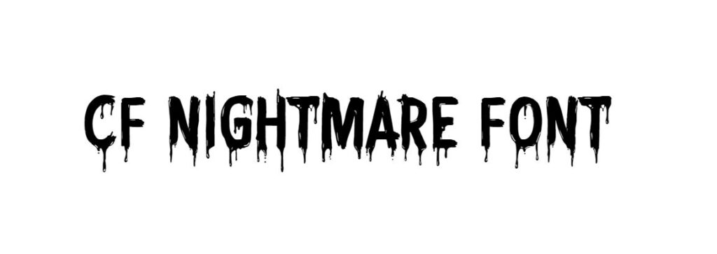 CF Nightmare font download