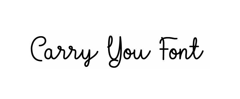 Carry You Font download