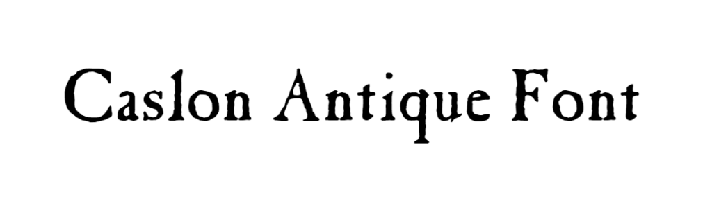 Caslon Antique Font download