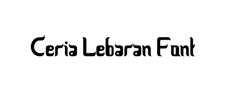 Ceria Lebaran Font download