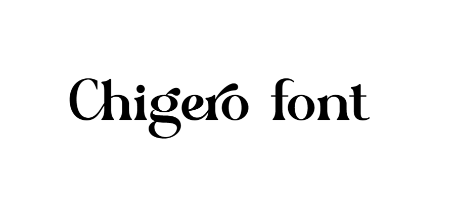 Chigero font free download