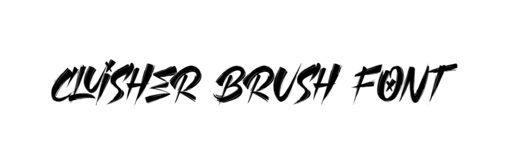 Cluisher Brush font download