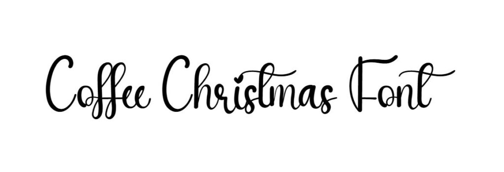 Coffee Christmas Font download