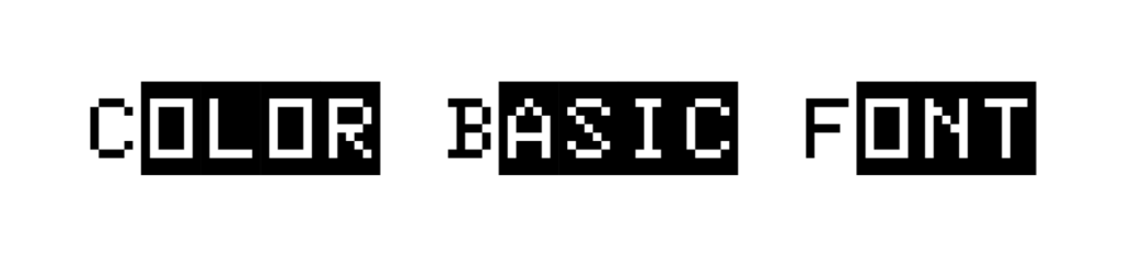 Color Basic Font download