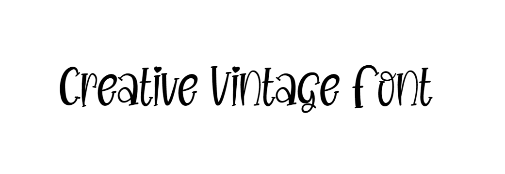 Creative Vintage Font download