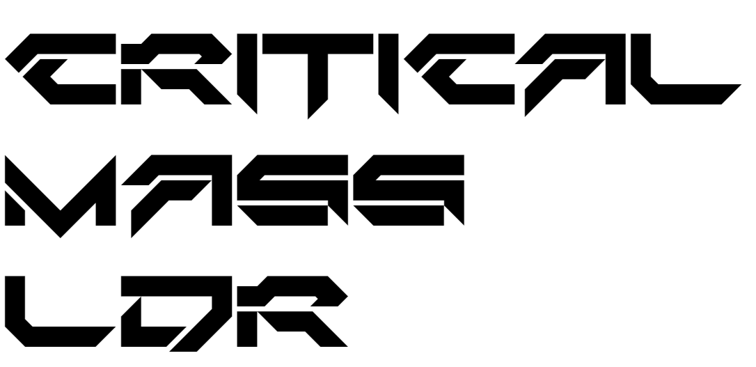 Critical Mass LDR font download