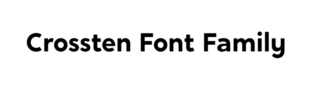 crossten font free download