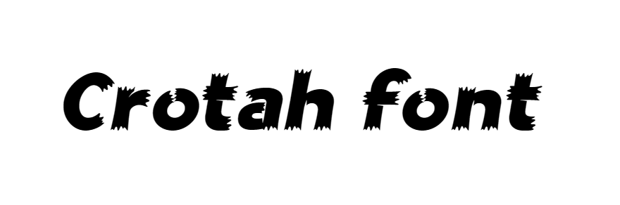 Crotah font free download