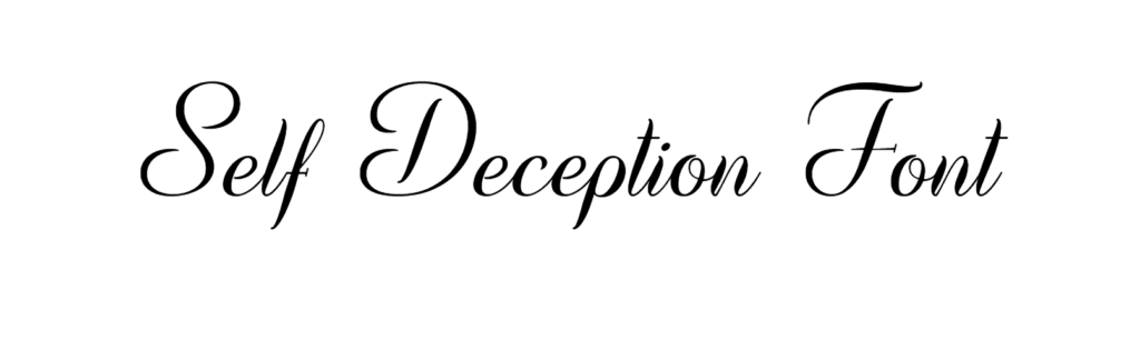 Self Deception Font download