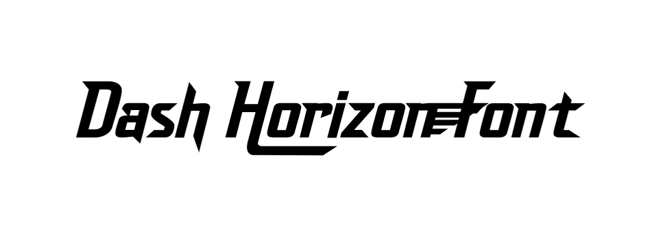 Dash Horizon Font download