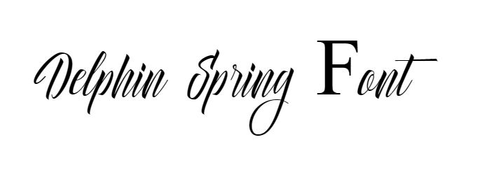 Delphin Spring Font download