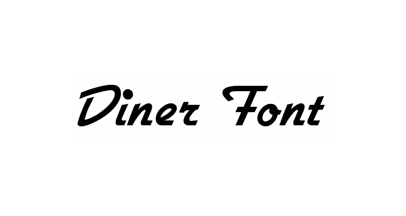 Diner Font download