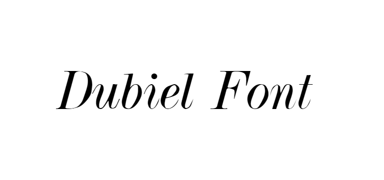 Dubiel Font download