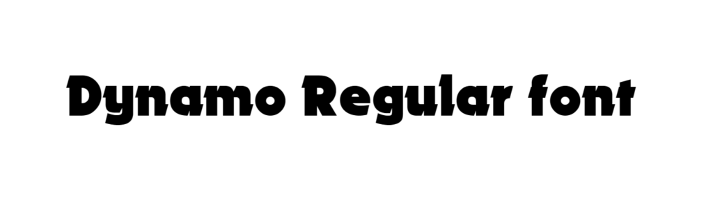 Dynamo Regular font download