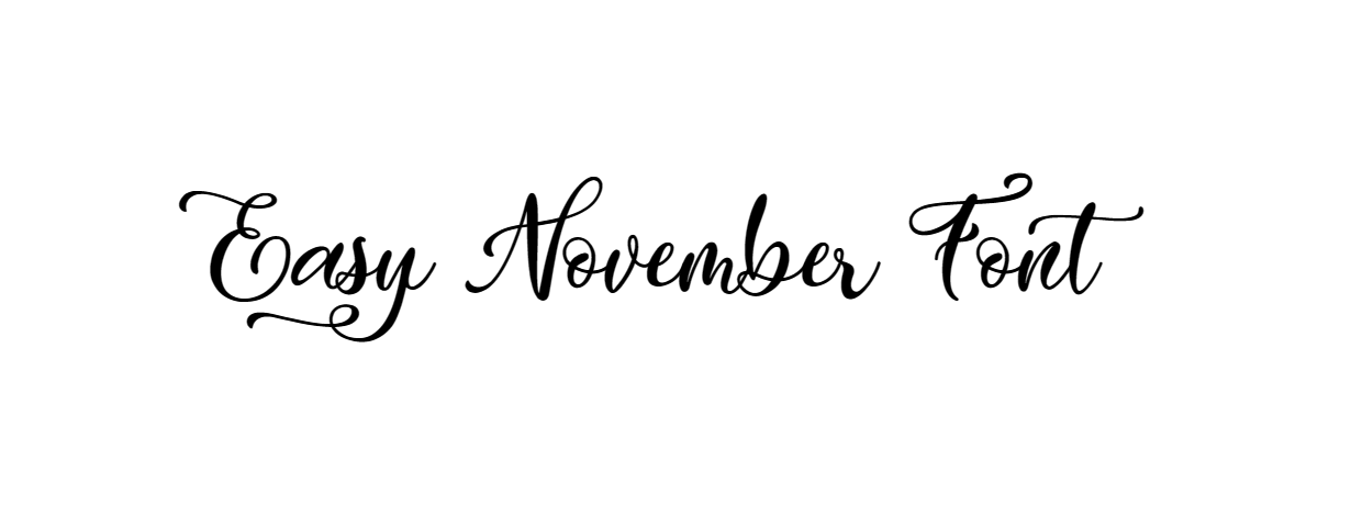 Easy November Font download