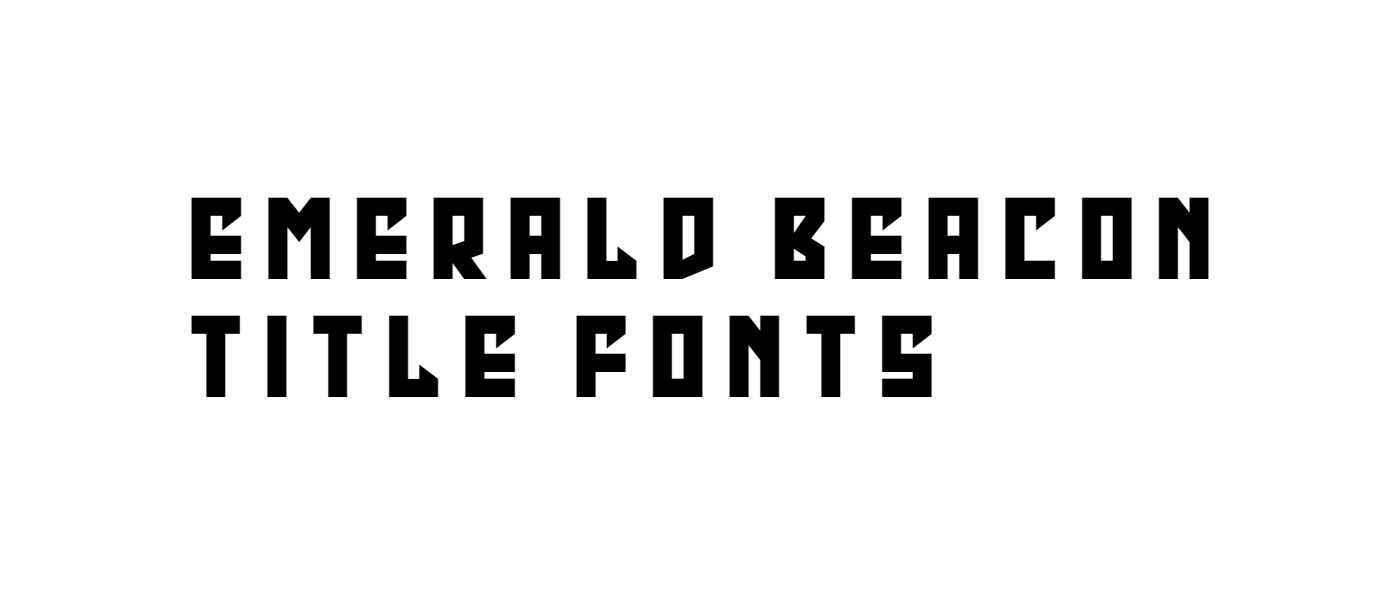 Emerald Beacon Title fonts download