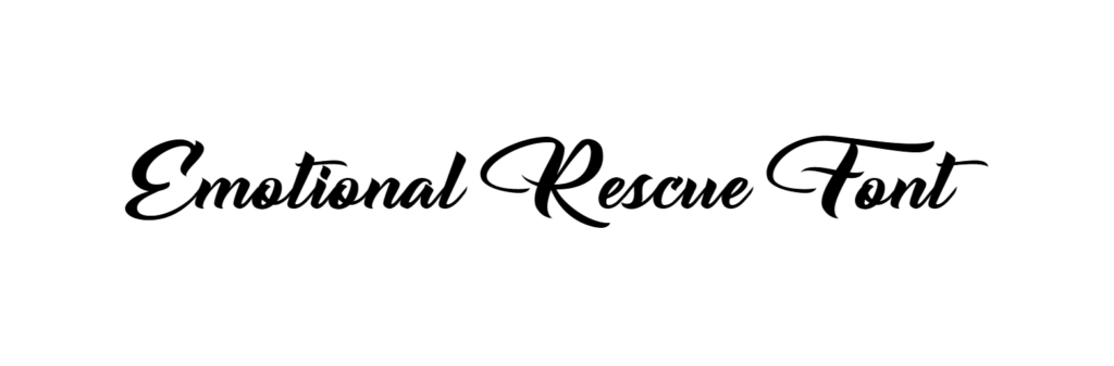 Emotional Rescue Font download