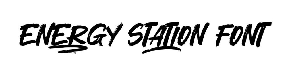 Energy Station Font download