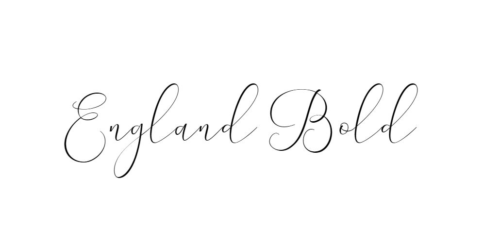 England Bold font download