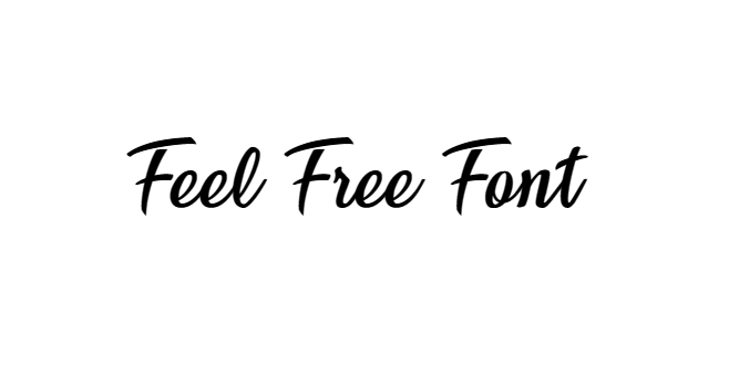 Feel Free Font download #Feelfree font