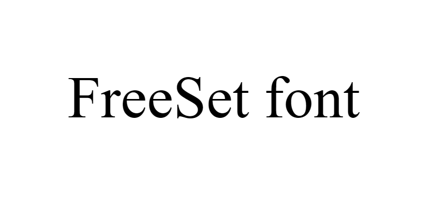 Freeset condensed font download